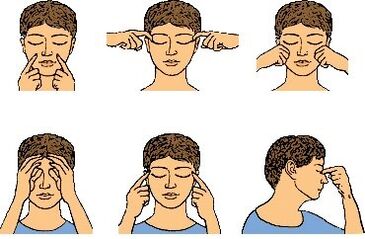 Massage restores vision